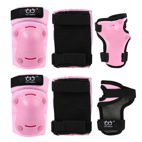 Teen/Child Knee and Elbow Wrist Strap Wrist Guard Skateboard Protective Gear Set