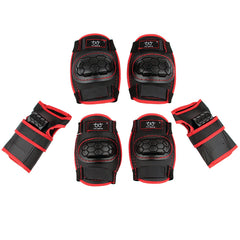 Six-piece suit for skateboard bicycle skating roller skating riding protective gear