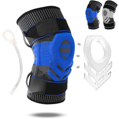 Knee brace with Compression Patella Gel &Pad Side Spring Stabilizers Knee Protector