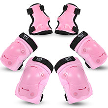 Teen/Child Knee and Elbow Wrist Strap Wrist Guard Skateboard Protective Gear Set