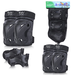 Thickened children's roller skating protective gear set outdoor sports riding knee pads, elbow pads, elbow pads, wrist pads, 6-piece set