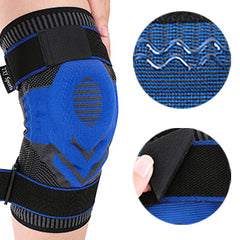 Knee brace with Compression Patella Gel &Pad Side Spring Stabilizers Knee Protector